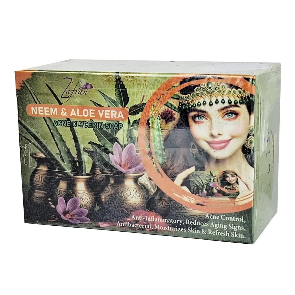 Zafran Neem & Aloe Vera Acne Glycerin Soap – 100gm